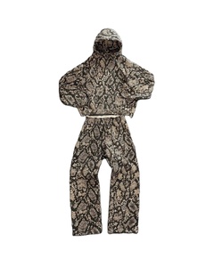 Conjunto de dos piezas de ropa de calle personalizada al por mayor, chándal para hombre, pantalones Cargo de carpintero y conjunto de chaqueta de camuflaje de árbol real con cremallera - Product Image 1