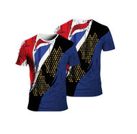 Kaos Unisex Six Trend Sports Custom Heat-Transfer Print, Bahan Polyester 100% Bernapas, Menyerap Keringat, Cepat Kering, Ringan