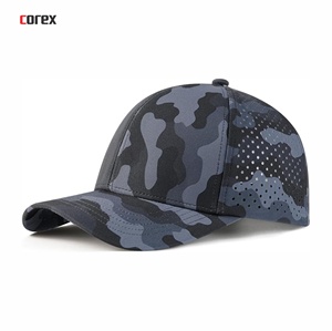 Casquette de baseball camouflage découpée au laser, 6 panneaux, maille ajustable, unisexe, pour l'extérieur, printemps-été, décontractée - Product Image 2