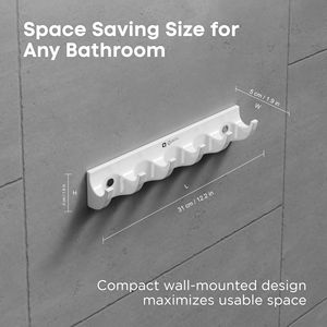 Ganchos para Bata Extra Largos de 6 Pulgadas, Montados en la Pared, para Baño, Resistentes, de Metal Extendido, para Batas Gruesas y Toallas Grandes - Product Image 4