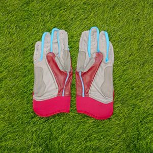 Gants de frappe professionnels à manchette courte, plusieurs couleurs disponibles, tailles adulte et junior, en cuir, pour le baseball. - Product Image 4