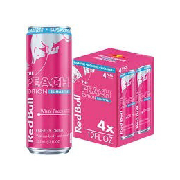 Boisson Énergisante Red Bull Sans Sucre Édition Pêche Blanche d'Été de Haute Qualité 12 x 250ml – Boisson Rafraîchissante Faible en Calories – Prix - Product Image 4