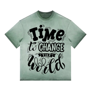 Trending Sun Fade Screen Printing Custom T Shirt Premium Printing & Sun Fade For Casual Or Streetstyle Wholesale T Shirt For Men - Product Image 3