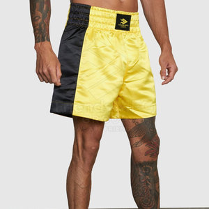 Pantalones Cortos de Muay Thai para Uso en Exteriores, Precio al por Mayor, Nuevo Stock, MOQ Bajo, Ligeros, Ecológicos, Transpirables, Personalizables para Hombre - Product Image 5