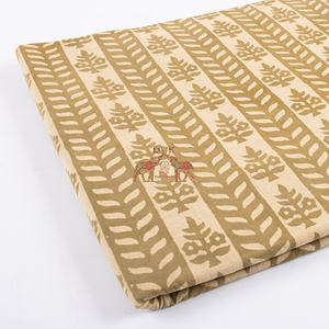 Customized Lightweight Cotton Fabric High Quality Dabu Printed Striped Floral for Girls Breathable Soft Bag Shirt Toy Use - Product Image 3