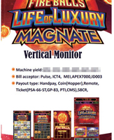 Nouvelle sortie : Machine de jeu d'adresse verticale à monnayeur Fire Ball LOL MAGNATE pour les 8 ans et plus, personnalisable, prise US, fabriquée à Taïwan