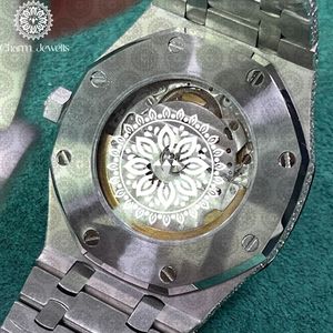 Montre de luxe en acier inoxydable Charm Jewells, boîtier polygonal de 42 mm, quartz analogique, lumineuse, montre de mode pour homme - Product Image 2
