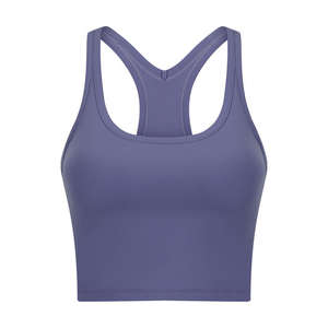 Camiseta Deportiva Corta sin Mangas para Mujer, Ajustada, de Secado Rápido y Transpirable, para Yoga y Fitness, Venta al Por Mayor Personalizada - Product Image 2
