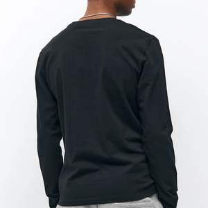 Camiseta de Manga Larga Extra Grande de Algodón Personalizada para Hombre, Camiseta Gráfica de Estilo Urbano, OEM ODM, Alta Calidad, Venta al Por Mayor - Product Image 3