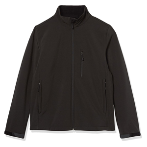 Chaqueta Softshell Negra Lisa para Hombre, Impermeable, Cortavientos, Ligera, para Exteriores, con Cierre Completo, Logotipo Personalizado, Fabricante OEM - Product Image 5
