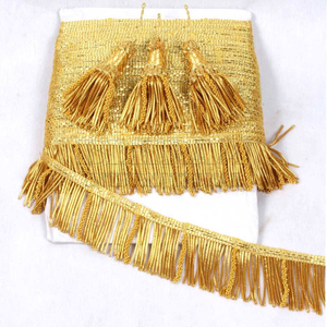 Frange en fil d'or de qualité supérieure, garnitures torsadées métalliques antiques pour uniformes de cérémonie et drapeaux historiques - Product Image 4