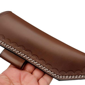 Étui à couteau en cuir artisanal pour le camping, la chasse, la pêche et les couteaux de cuisine, avec fixation robuste à la ceinture - Product Image 5
