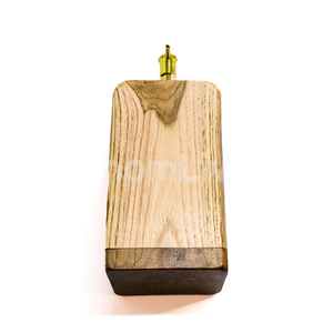 Solid Wood Sustainable Handmade Natural Teak Wood Decorative Squared Liquid <b>Soap</b> Dispenser Bathroom Lotion Pump Bottle Accessory - Product Image 2