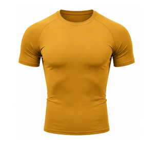 เสื้อยืดออกกำลังกายผู้ชาย ผ้าฝ้าย 100% แห้งเร็ว ยืดหยุ่น ระบายอากาศ เป็นมิตรกับสิ่งแวดล้อม เหมาะสำหรับฟิตเนส ออกกำลังกาย เล่นกีฬา รับผลิตตามแบบ - Product Image 1