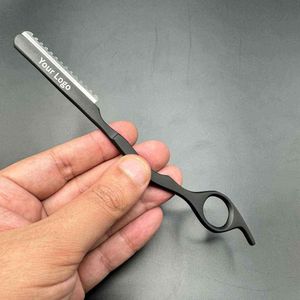 Custom Logo Stainless Steel Texture Styling Razor Light Weight Smooth Work | Hair Thinning & Texturizing Tool - Product Image 2