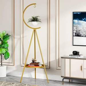 Support de plantes décoratif en métal pour intérieur et extérieur, organiseur de pots de fleurs, balcon, jardin, décoration de la maison, moderne, résistant à la rouille, présentoir de qualité supérieure. - Product Image 5