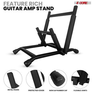 Supporto per amplificatore per chitarra resistente, braccio regolabile a basso profilo, pieghevole in metallo con copertura in schiuma - Product Image 4