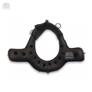 Custom Miniature Team pair <b>harness</b> set in leather Horse driving <b>Harness</b> with french collar <b>black</b> brown - Product Image 6