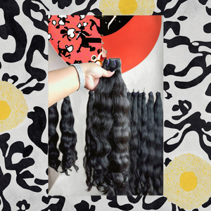 GK NATURAL Luxury Machine Double Weft <b>Body</b> <b>Wave</b> Indian Remy Hair Extensions 100% Virgin Hair From Kerala - Product Image 5