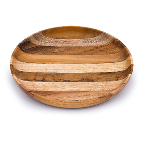 Plato de madera decorativo para servir o como centro de mesa para la cocina, vajilla de madera, ¡en oferta! - Product Image 3