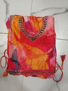 Vestido Anarkali de Moda con Estampado Digital Hermoso, Largo Regular, Patrón Fabuloso, Costura Moderna, para Fiestas, Secado Rápido - Product Image 3