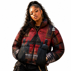 Manteau en laine et polyester à col montant, imprimé par sublimation, uni, pour la franc-maçonnerie héritage, les confréries grecques et les sororités - Product Image 1