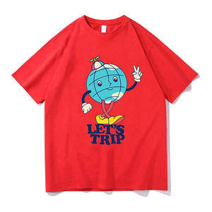 Camiseta de algodón 100% de 300 g/m² con estampado DTG, estilo streetwear, hombros caídos, corte holgado y extragrande, fabricada a medida. - Product Image 3