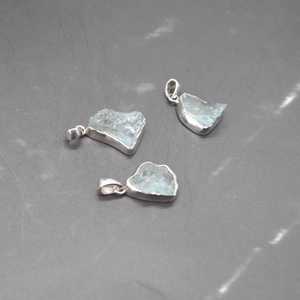 Colgante de Aguamarina Natural, Joyería de Cristal, Collar de Piedra Preciosa Natural, Piedra de Sanación Espiritual, Regalo para Niños, Plata de Ley 925 - Product Image 1