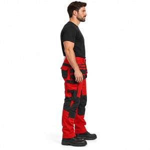Pantalones de Trabajo Reflectantes para Hombre, Pantalones de Seguridad con Múltiples Bolsillos, Alta Visibilidad, para Trabajadores de la Construcción - Product Image 5