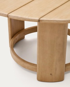 Handcrafted Teak Wood <b>Dining</b> <b>Table</b> – Minimalist Slatted Top, Weather-Resistant Solid Wood <b>Table</b> for Indoor & Outdoor Use - Product Image 4