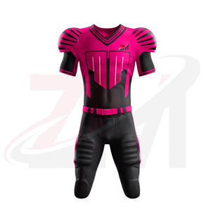 ชุดกีฬาออกแบบพิเศษ ชุดอเมริกันฟุตบอล แขนสั้น โพลีเอสเตอร์ 100% ปรับแต่งได้ ราคาส่งถูก ผลิตในปากีสถาน - Product Image 2