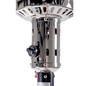 Riscaldatore a propano da giardino esterno da 88 pollici 47,000 BTU martellato nero in piedi riscaldatore a Gas in acciaio inox bruciatore ruote portatili per - Product Image 1