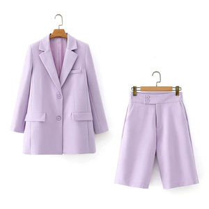Wholesale Dropship Solid 3 Piece Anti-Wrinkle Women's Office Formal Suit <b>Set</b> <b>Blazer</b> Jacket Vest Trousers - Product Image 1
