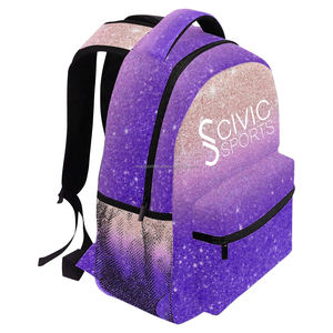 Mochila de moda con purpurina niña linda princesa bolsa de jardín de infantes transpirable resistente al desgaste y mochila reductora de carga - Product Image 6