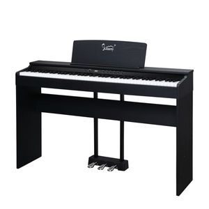 Piano numérique GDP 105, 88 touches, clavier standard lesté, support de piano avec triple pédale, adaptateur secteur pour casque - Product Image 4