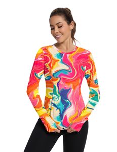 Camiseta de Pesca de Manga Larga para Mujer, Protección Solar UPF 50, Impresión por Transferencia de Calor, Transpirable, de Secado Rápido, Directo de Fábrica - Product Image 2