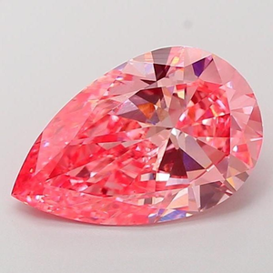Diamante cultivado en laboratorio, diamante rosa de fantasía, corte pera, piedra suelta para la fabricación de joyas. - Product Image 2