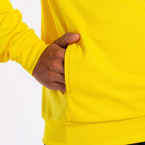 Men's Yellow Color Blocking Track Jacket Full Sleeve Turn-<b>down</b> Collar Breathable Polyester Sporty Autumn Wear Regular Fit - Product Image 4