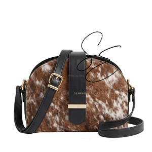 Premium Hair-On Cowhide Crossbody <b>Bag</b> for Women Genuine Leather Half Moon Shoulder Purse Adjustable Vintage Boho Sling <b>Bags</b> - Product Image 1