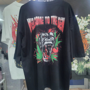 Camiseta de Hombre con Cuello Redondo y Diseño Gráfico, Corte Regular, 100% Algodón, 180 Gramos, Transpirable, Antiencogimiento, Manga Corta, Informal - Product Image 1