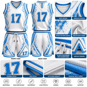 Ensemble d'uniformes de basket rétro vintage personnalisés, style rétro, maillot et short pour hommes et équipes de basket jeunes. - Product Image 6