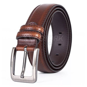 Cinturón de Cuero Premium, Cinturón de Cuero Clásico con Bordes Refinados y Hebilla Resistente para un Uso Diario Duradero - Product Image 2