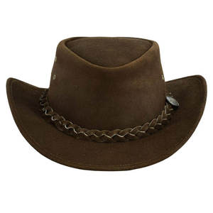 Custom Made Fully Customized Leather Western Style Unisex Cowboy <b>Hats</b>-Travel Fishing Leather <b>Hat</b> - Product Image 4