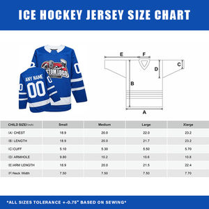 Jersey de Hockey sobre Hielo Personalizado al por Mayor, Sublimado, Transpirable, de Secado Rápido, con Logotipo para Nombre de Equipo OEM - Product Image 6