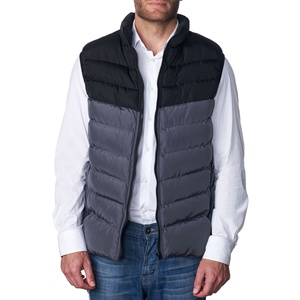 Gilet matelassé léger pour homme à col mandarin, color block, respirant, sans manches, pour la randonnée, collection automne - Product Image 5
