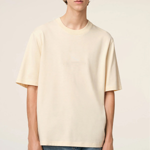 Men's Oversized Plain T Shirt Manufacturer Cotton Loose Fit Heavyweight Minimal Streetwear Blank Tee Top - Product Image 2