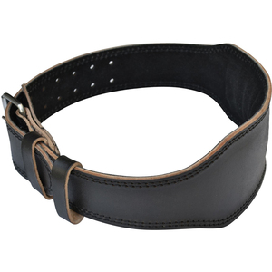 Durable gym leather belt weightlifting waist support bodybuilding heavy lifting fitness strong premium adjustable gear - Product Image 4