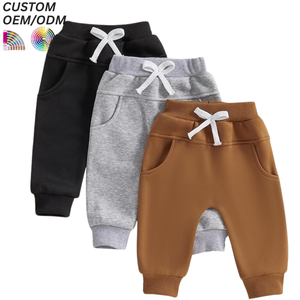 Custom Print 2-12 Years Solid Color 100% Cotton Eco-Friendly Quick-Dry Breathable Anti-Wrinkle Kids Boys Sport Casual Straight - Product Image 4