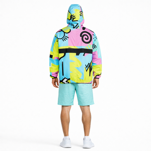 Chaqueta Cortavientos Personalizada para Hombre, Sublimada, Colorida, Estilo Urbano – Ligera, Impermeable, Proveedor Mayorista en EE. UU. - Product Image 3