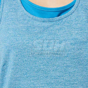 Débardeur court sur mesure pour femme, vêtement de sport respirant et à séchage rapide, 100 % coton, écologique, avec logo frontal - Product Image 6